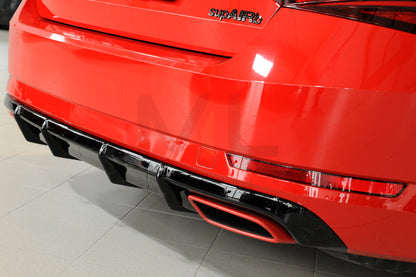 Rieger 00088151 Skoda 3T 3V Superb III Rear Diffuser 2 | ML Performance UK Car Parts