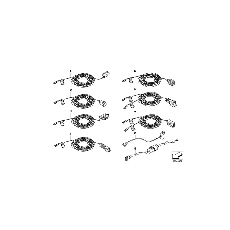 Genuine BMW 61129127982 E85 E86 Rep.Cable F Knee Prot. And Control Unit (Inc. Z4 3.0si, Z4 M3.2 & Z4 3.0i) | ML Performance UK Car Parts