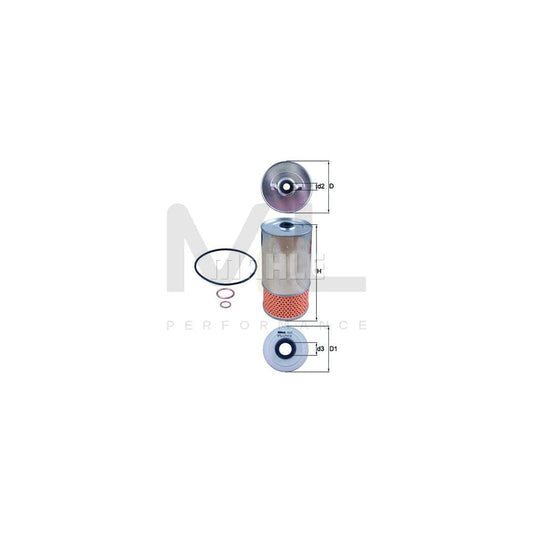MAHLE ORIGINAL OX 78D1 Oil Filter suitable for MERCEDES-BENZ 100 Filter Insert | ML Performance Car Parts