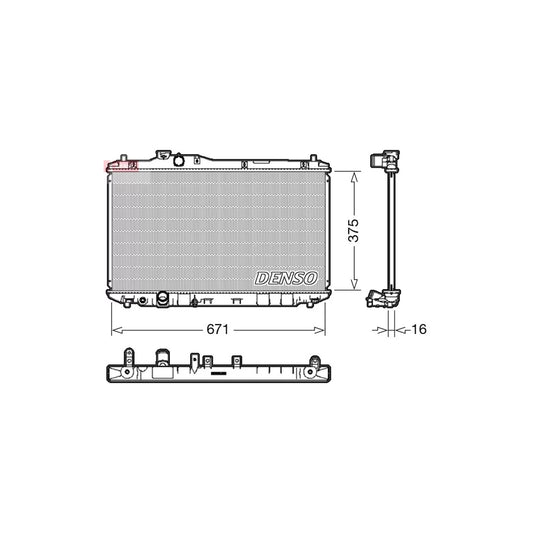 Denso DRM40037 Drm40037 Engine Radiator For Honda Civic | ML Performance UK