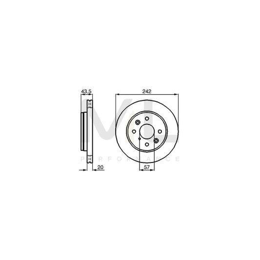 BOSCH 0 986 478 781 Brake Disc Internally Vented, Vented, Oiled, with bolts/screws | ML Performance Car Parts