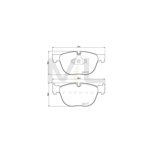 Hella 8DB 355 012-541 Brake Pad Set Prepared For Wear Indicator | ML Performance Car Parts
