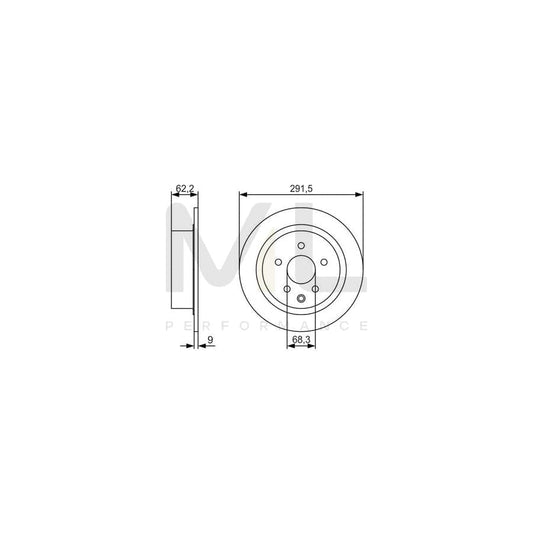 BOSCH 0 986 479 S71 Brake Disc Solid, Oiled | ML Performance Car Parts
