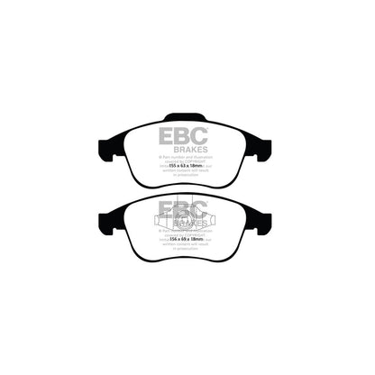 EBC DP21992 Renault Greenstuff Front Brake Pads - ATE Caliper (Inc. Laguna & Latitude) 2 | ML Performance UK Car Parts