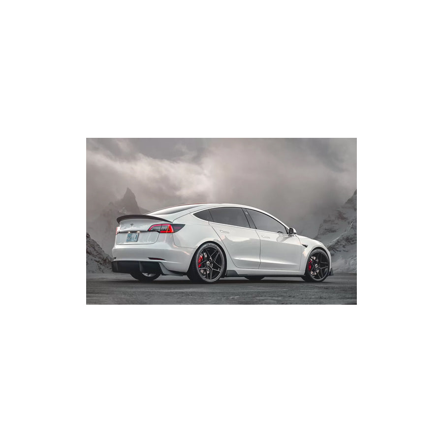 VR Aero Matte Carbon Fiber Rear Diffuser Tesla Model 3 2018+