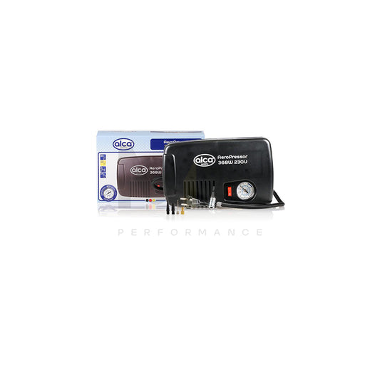 ALCA 228000 Air compressor 230V, 125 psi, 8.6 bar, cigarette lighter powered portable | ML Performance Car Parts