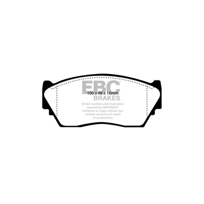 EBC PD01KF1102 Nissan Greenstuff Front Brake Pad & Plain Disc Kit  (Inc. Sunny & 100NX) 2 | ML Performance UK Car Parts