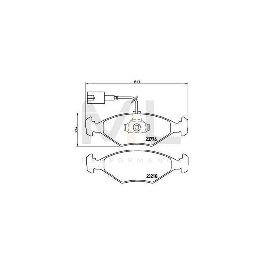Brembo P 23 122 Brake Pad Set | ML Performance Car Parts