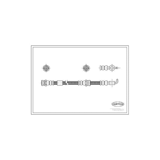 Corteco 19032921 Brake Hose For Mazda Mpv Ii (Lw) | ML Performance UK