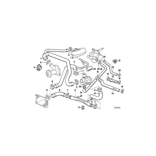 Genuine BMW 11532296026 Return Hose (Inc. Z1) | ML Performance UK Car Parts