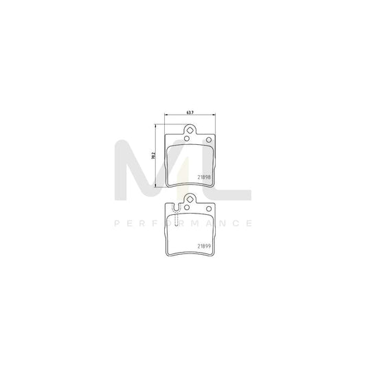 Hella 8DB 355 008-451 Brake Pad Set Prepared For Wear Indicator | ML Performance Car Parts