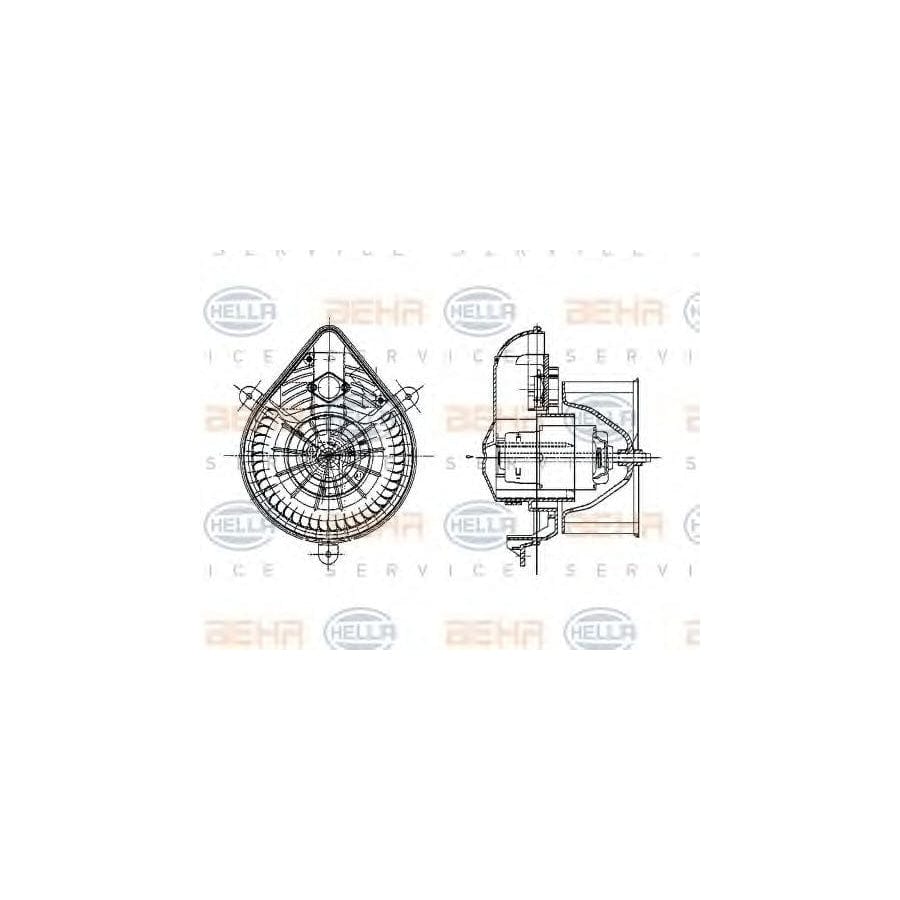 Hella 8EW 009 157-581 Interior Blower
