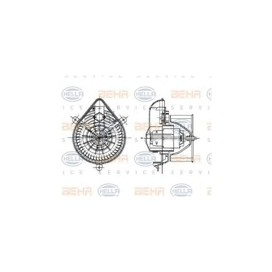 Hella 8EW 009 157-581 Interior Blower