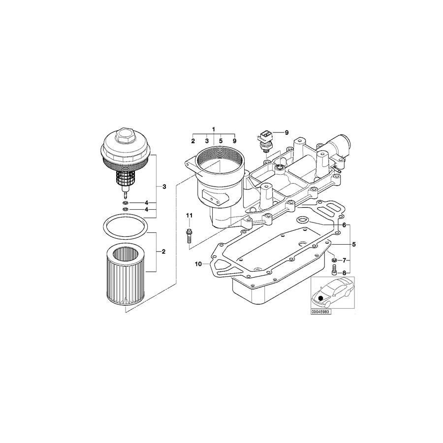 Genuine BMW 11422249915 E38 E65 Heat Exchanger (Inc. 740d) | ML Performance UK Car Parts