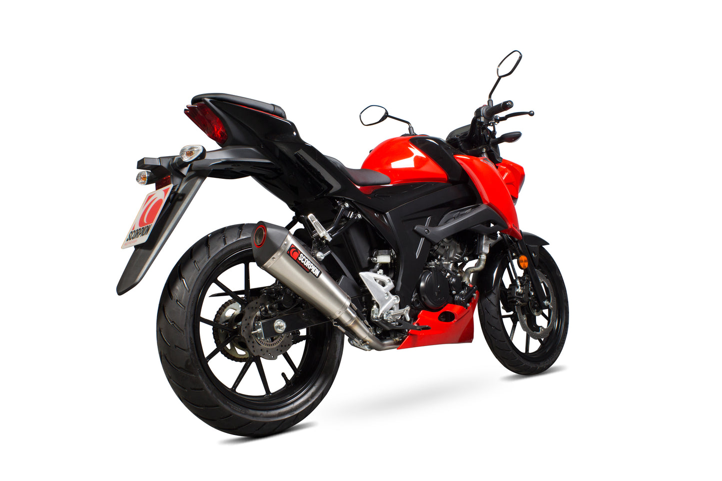 Scorpion RSI124SEO Suzuki Serket Taper Full System - Brushed Stainless Steel Sleeve (GSX-S 125 / GSX-S 150) | ML Performance UK UK