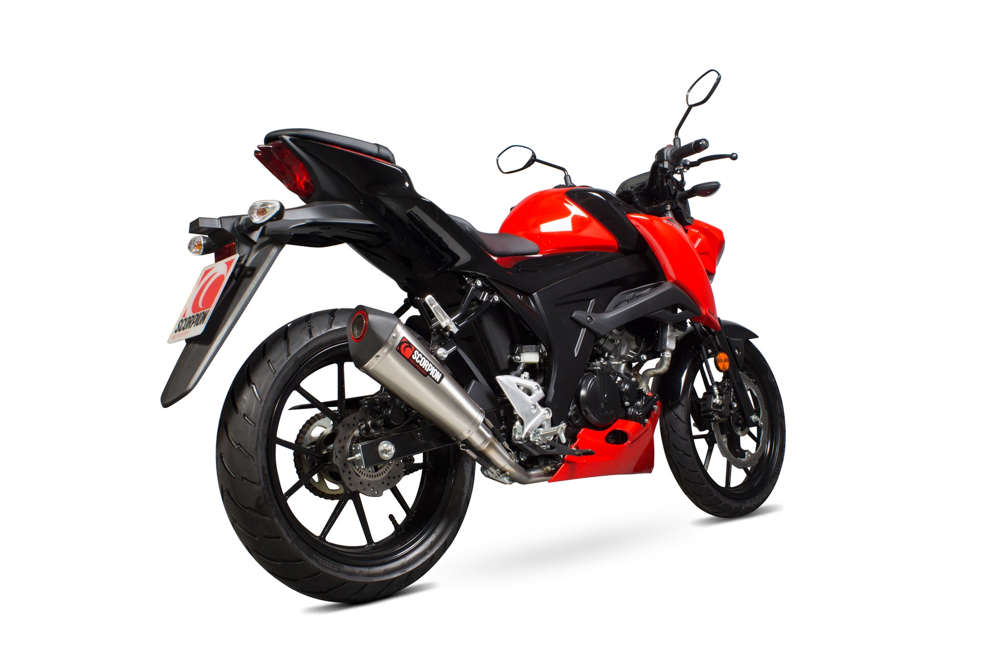 Scorpion RSI124SEO Suzuki Serket Taper Full System - Brushed Stainless Steel Sleeve (GSX-S 125 / GSX-S 150) | ML Performance UK UK