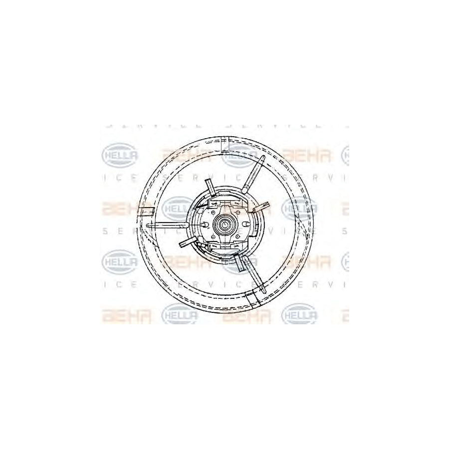 Hella 8EW 009 157-551 Interior Blower