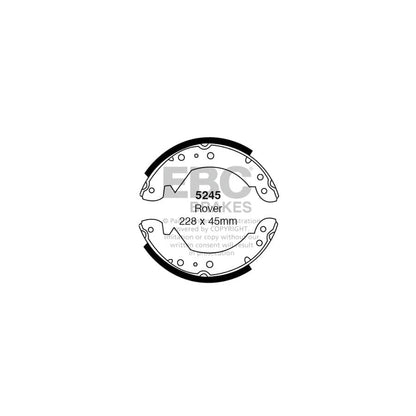 EBC 5245 Austin Princess Wolseley Rear Brake Shoes 1 | ML Performance UK Car Parts