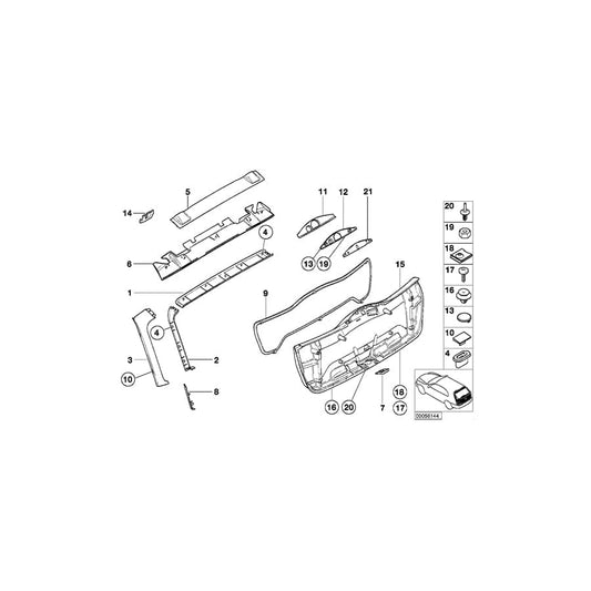 Genuine BMW 07129901634 E34 E38 E86 Body Nut ST3,5-1-ZNS (Inc. M635CSi) | ML Performance UK Car Parts