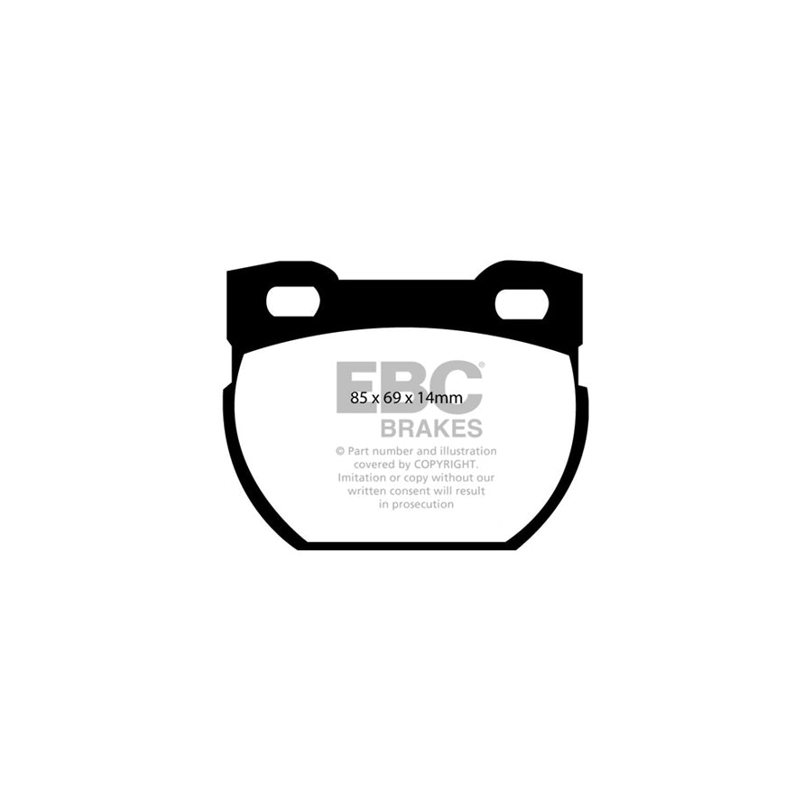 EBC DP41033R Land Rover Defender 110/130 Yellowstuff Rear Brake Pads - Lockheed Caliper 2 | ML Performance UK Car Parts