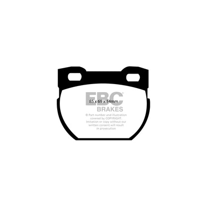 EBC DP41033R Land Rover Defender 110/130 Yellowstuff Rear Brake Pads - Lockheed Caliper 2 | ML Performance UK Car Parts