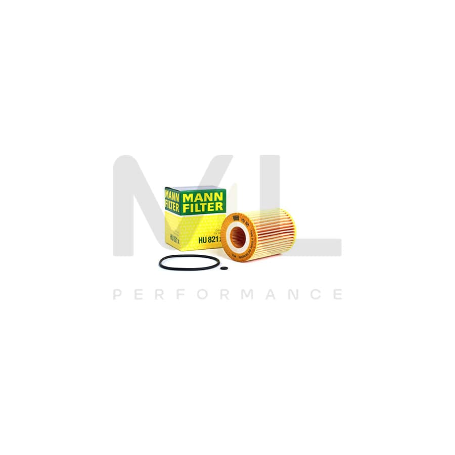 MANN-FILTER HU 821 x Oil Filter with seal, Filter Insert | ML Performance Car Parts