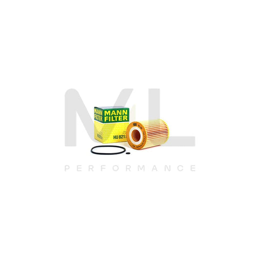MANN-FILTER HU 821 x Oil Filter with seal, Filter Insert | ML Performance Car Parts