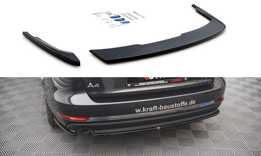 Maxton Design AU-A4-B9-AV-RSD1T Rear Side Splitters Audi A4 B9 Avant | ML Performance UK Car Parts