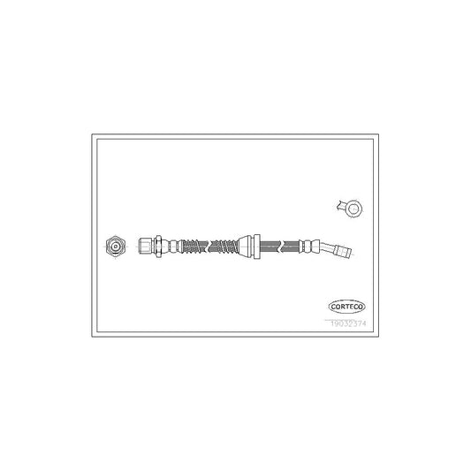 Corteco 19032374 Brake Hose For Daewoo Leganza | ML Performance UK