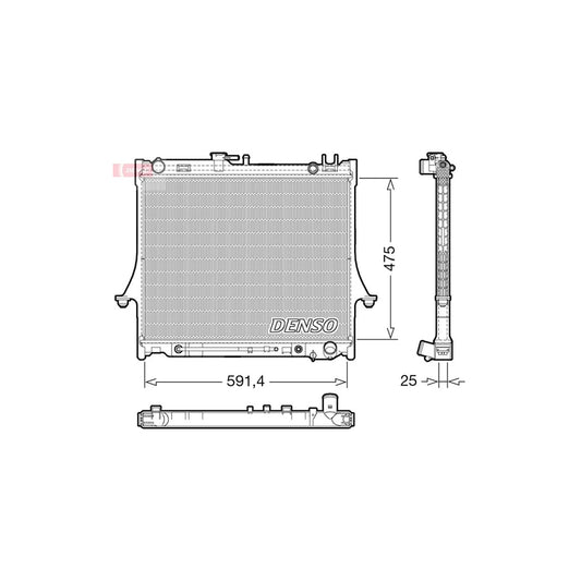 Denso DRM99015 Drm99015 Engine Radiator For Isuzu D-Max I Pickup (Tfr, Tfs) | ML Performance UK