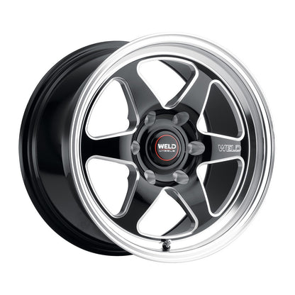 Weld S10609584P06 Ventura 6 S106 Wheel 20x9.5 6x139.7 ET6 BS5.5 Gloss Black MIL - DIA