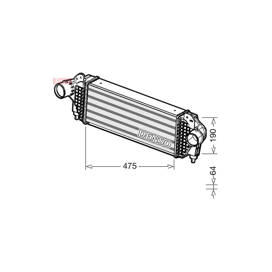 Denso DIT01005 Dit01005 Intercooler For Alfa Romeo 4C | ML Performance UK