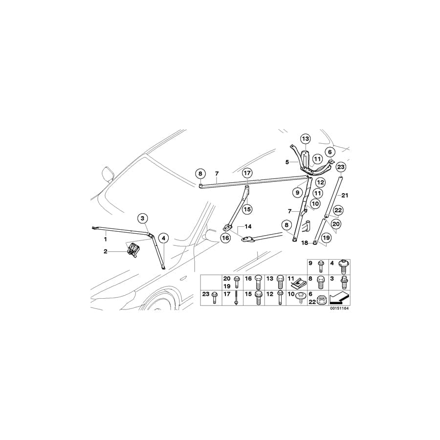 Genuine BMW 07129904872 G11 E61 Hex Nut AM8-8-ZNS3 (Inc. M550iX, 540iX & M6) | ML Performance UK Car Parts