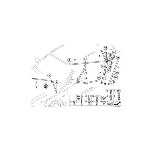 Genuine BMW 07129904872 G11 E61 Hex Nut AM8-8-ZNS3 (Inc. M550iX, 540iX & M6) | ML Performance UK Car Parts