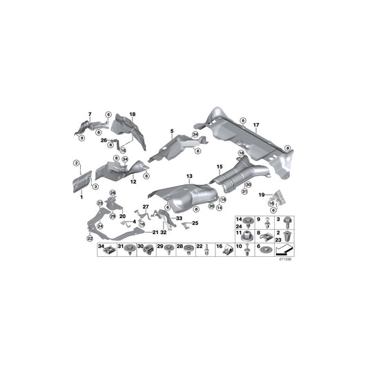 Genuine BMW 51487177874 E70 F16 E71 Heat Insulation, Front Wall (Inc. X6 40iX, X5 M & X6 M) | ML Performance UK