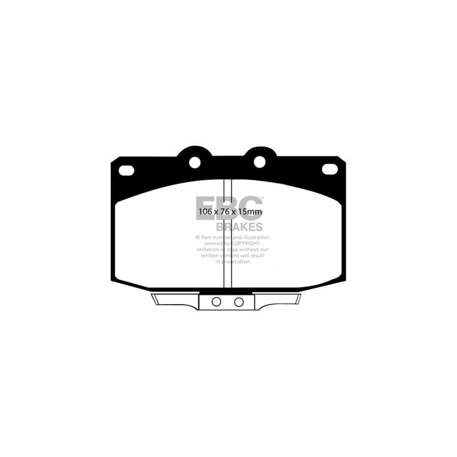 EBC PD12KF174 Mazda RX7 Redstuff Front Brake Pad & GD Disc Kit - Akebono Caliper 2 | ML Performance UK Car Parts