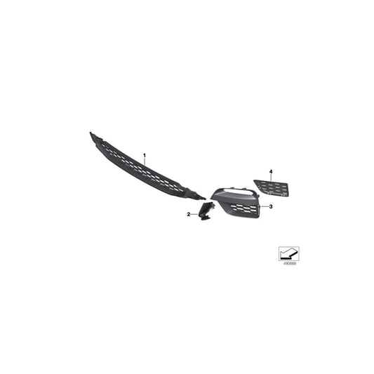 Genuine BMW 51118092757 G01 G02 Grill, Side, Open, Left (Inc. X4 25dX, X4 20dX & X3 30iX) | ML Performance UK Car Parts