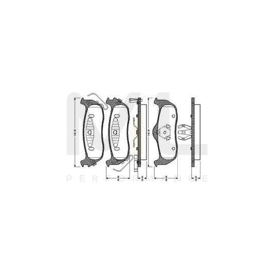 Bosch 0986Tb2966 Brake Pad Set Excl. Wear Warning Contact, With Accessories  | ML Performance Car Parts