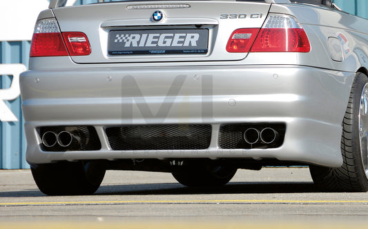 Rieger 00050213 BMW 3 Series E46 Rear Bumper 1 | ML Performance UK Car Parts