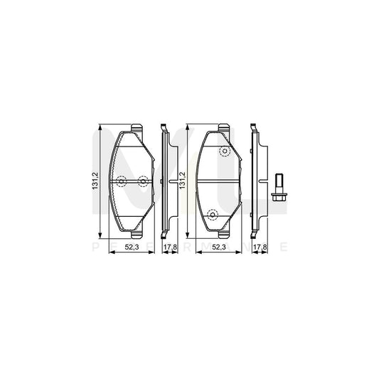 Bosch 0986Tb3220 Brake Pad Set With Bolts  | ML Performance Car Parts