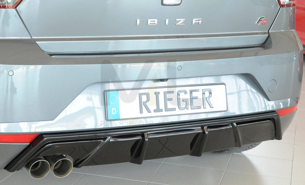 Rieger 00088168 SEAT KJ Rear Diffuser (Ibiza FR & Ibiza) - Glossy Black ...