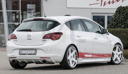 Rieger 00051324 Opel Astra J Rear Diffuser 4 | ML Performance UK Car Parts