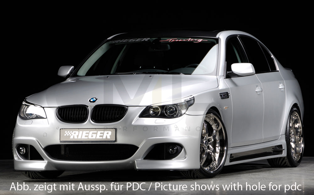 Rieger 00053612 BMW 5 Series E60 E61 Front Bumper 7 | ML Performance UK Car Parts