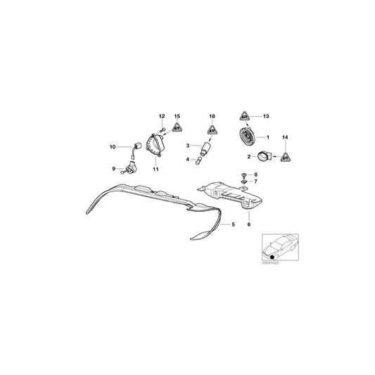 Genuine BMW 63122161631 E53 Covering Cap, Low Beam, Left (Inc. X5 4.4i, X5 3.0i & X5 4.6is) | ML Performance UK