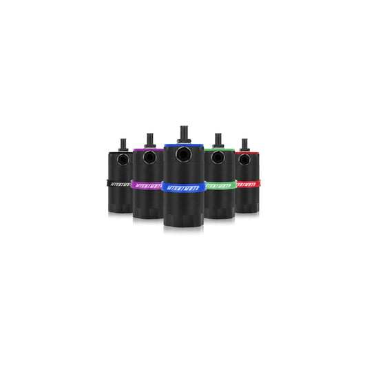 Mishimoto MMBCC-UNI-BK Universal Baffled Oil Catch Can - Black