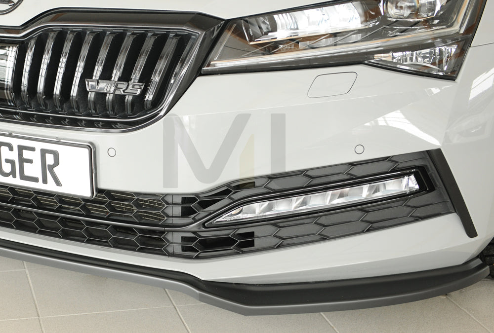 Rieger 00079047 Skoda 3T 3V Superb III Front Splitter 4 | ML Performance UK Car Parts