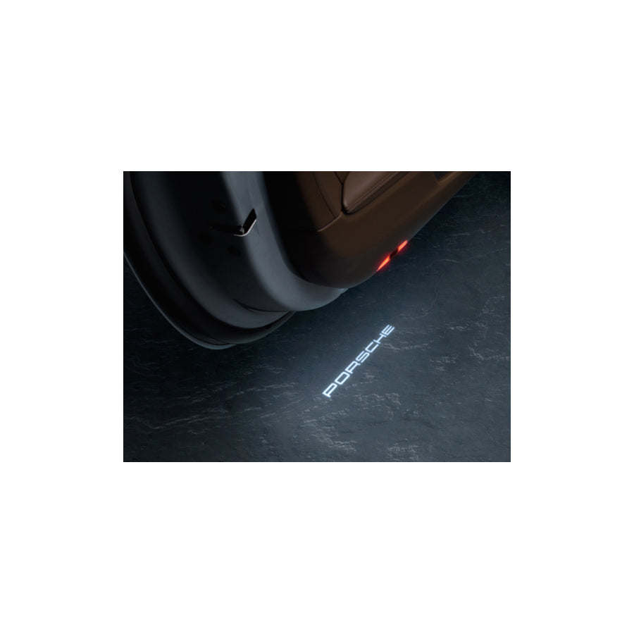 Genuine Porsche Led Door Projectors Porsche Logo Porsche 992 (911) / Cayenne 9Ya / Taycan | ML Performance UK Car Parts