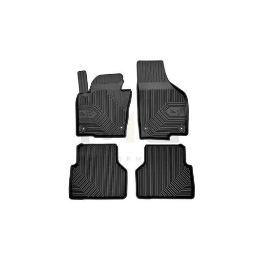 FROGUM Tailored 77407619 Floor mat set for VW Tiguan I (5N) Elastomer, Front and Rear, Quantity: 4, Black | ML Performance Car Parts