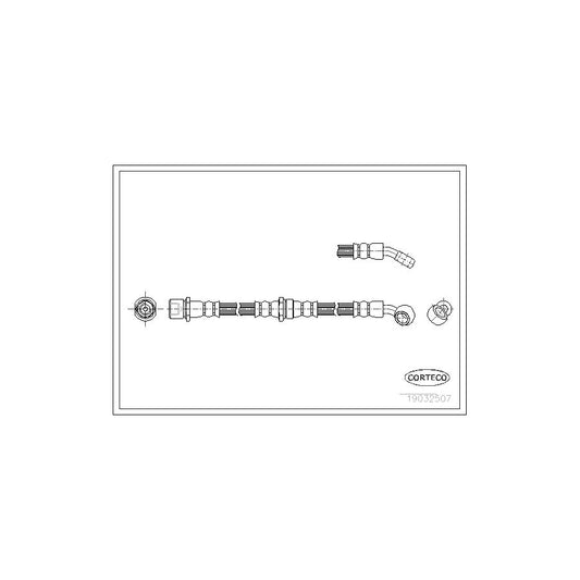 Corteco 19032507 Brake Hose For Subaru Forester I (Sf) | ML Performance UK