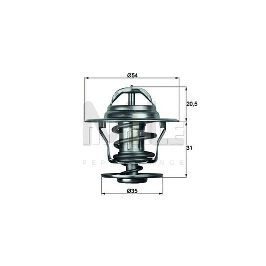 MAHLE ORIGINAL TX 27 71D Engine thermostat Opening Temperature: 71��C, with seal | ML Performance Car Parts